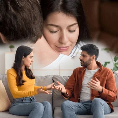 Person remembering lost love